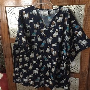 Brand new, never worn scrub top